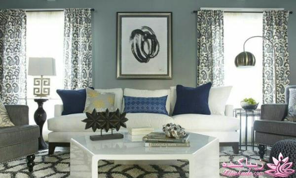 ترکیب های رنگی دکوراسیون منزل در پرده، فرش و مبل 